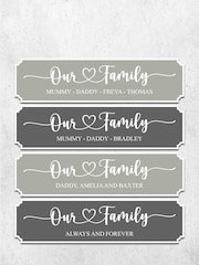 Personalised Our Family Sign by Loveabode - Image 2 of 4