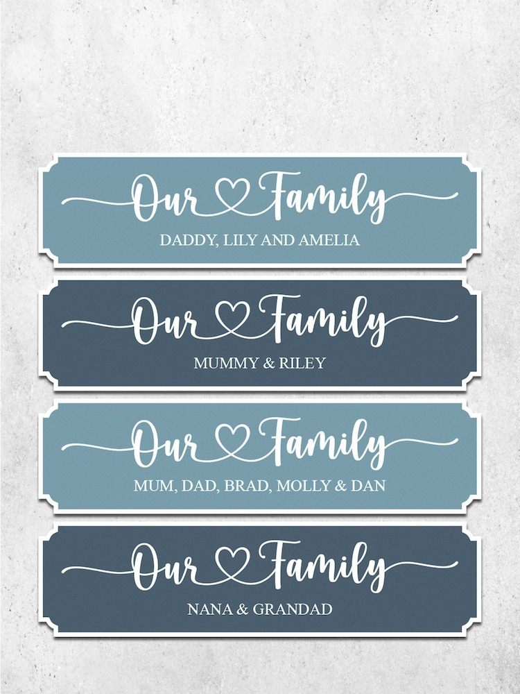 Personalised Our Family Sign by Loveabode - Image 4 of 4