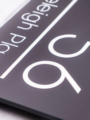 Loveabode Grey Personalised Acrylic House Sign - Image 2 of 3