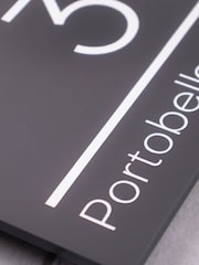 Loveabode Grey Personalised Acrylic House Sign - Image 3 of 3