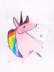 Loveabode Personalised Unicorn White Umbrella - Image 3 of 3
