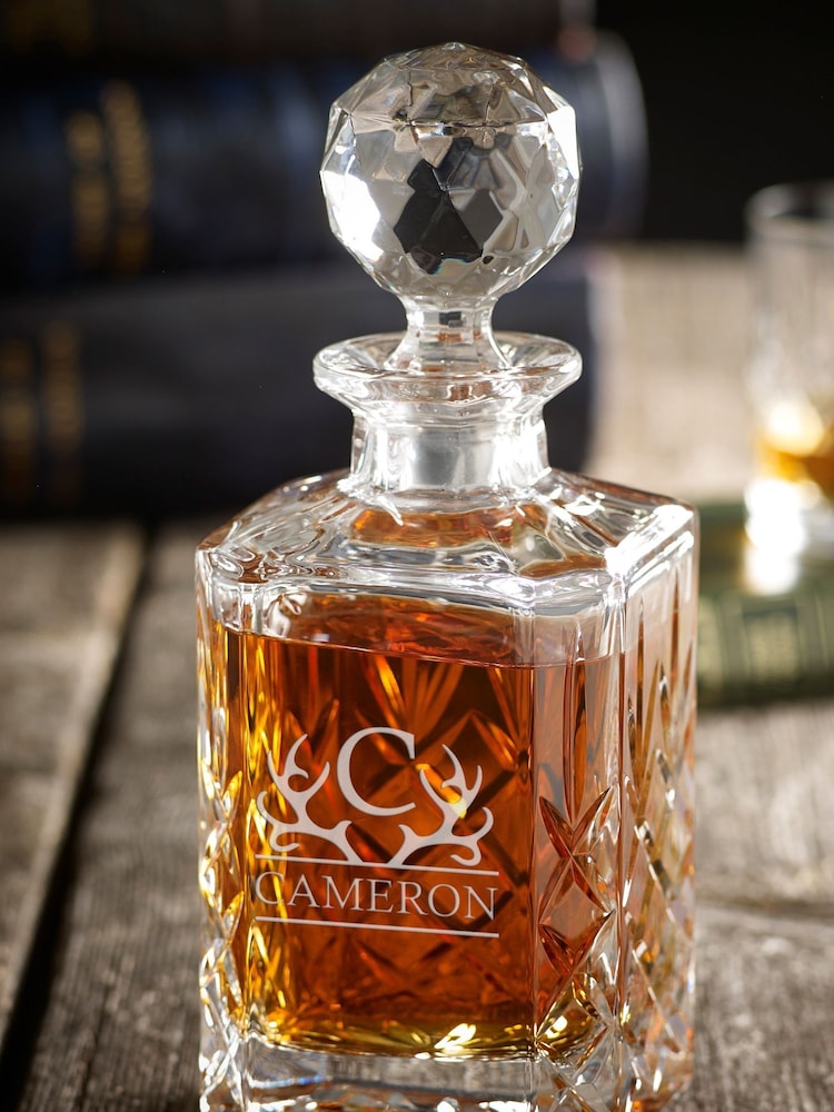Loveabode Natural Personalised Stag Crystal Decanter - Image 1 of 3