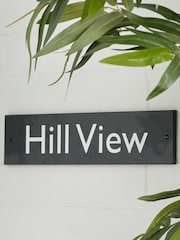 Loveabode Grey Personalised Engraved Slate House Sign - Image 1 of 2