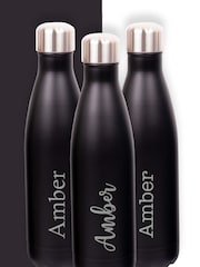 Loveabode Personalised Black Water Bottle - Image 1 of 5