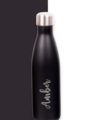 Loveabode Personalised Black Water Bottle - Image 4 of 5