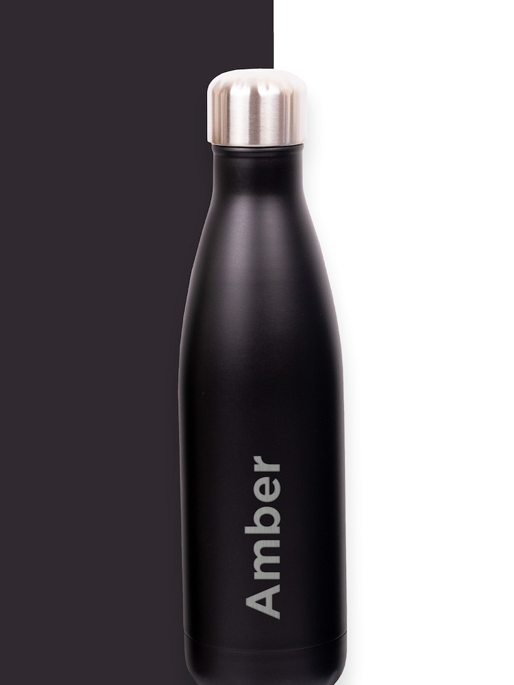 Loveabode Personalised Black Water Bottle - Image 5 of 5