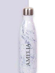 Loveabode Personalised Marble Effect White Water Bottle - Image 5 of 5