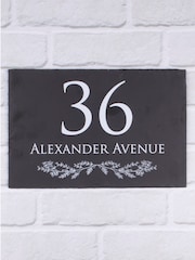 Loveabode Grey Personalised Slate House Sign - Image 3 of 3