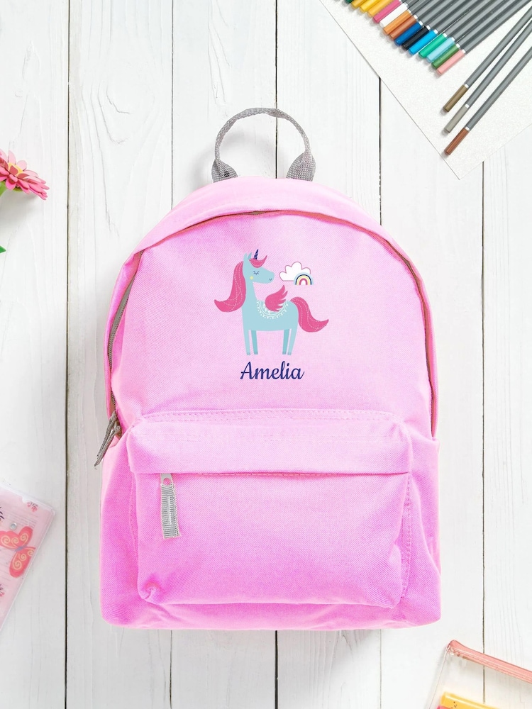 Loveabode Pink Personalised Backpack - Image 3 of 3