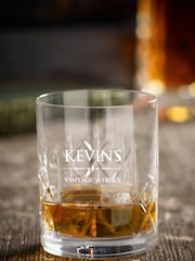 Personalised Crystalite Panel Whiskey Tumbler by Loveabode - Image 1 of 4