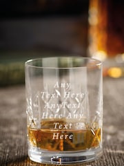 Personalised Crystalite Panel Whiskey Tumbler by Loveabode - Image 2 of 4