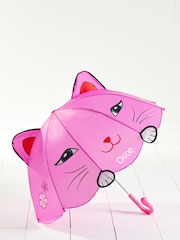 Loveabode Pink Personalised Cat Umbrella - Image 2 of 3