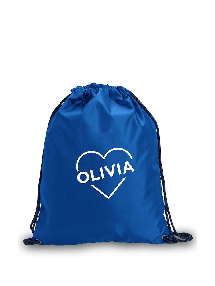 Personalised Heart & Name PE Gymsac - Image 3 of 4
