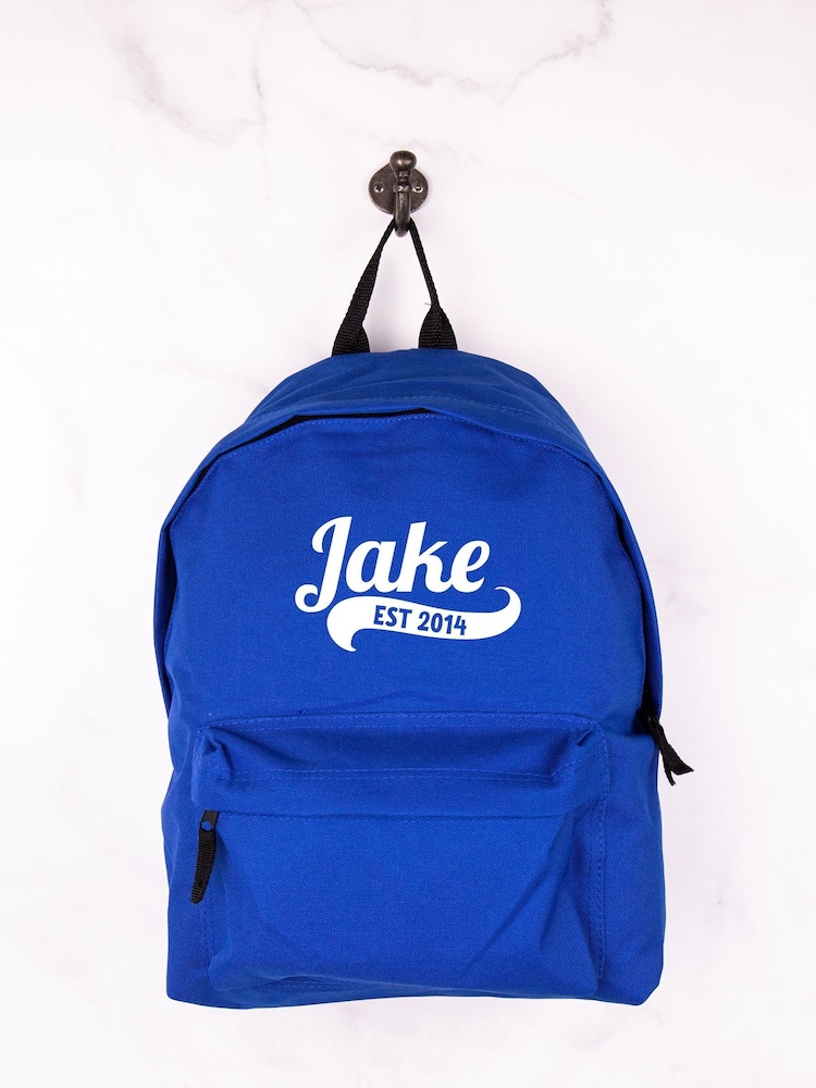 Loveabode Blue Personalised Backpack - Image 1 of 4