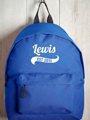 Loveabode Blue Personalised Backpack - Image 2 of 4