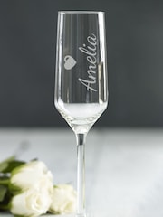 Personalised Single Champagne Glass by Loveabode - Image 1 of 4