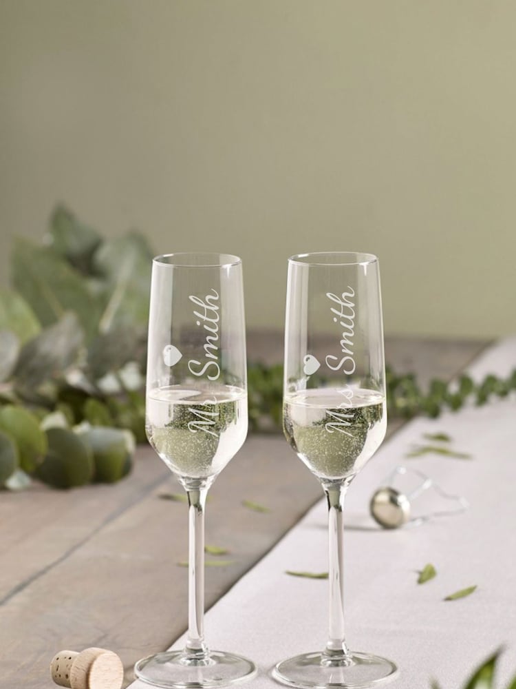 Personalised Single Champagne Glass by Loveabode - Image 4 of 4