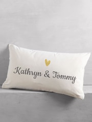 Personalised Heart Couple Cushion - Image 3 of 4