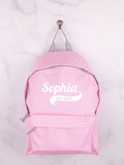 Loveabode Pink Personalised Light Backpack - Image 1 of 4