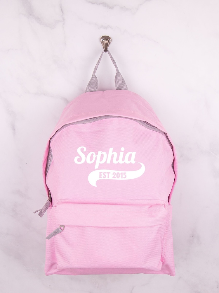 Loveabode Pink Personalised Light Backpack - Image 1 of 4