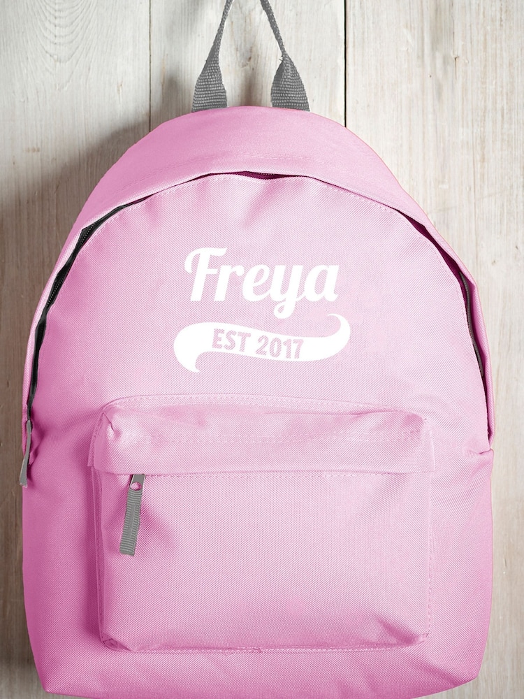 Loveabode Pink Personalised Light Backpack - Image 2 of 4