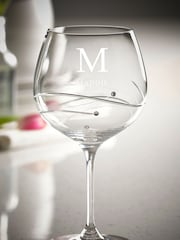 Personalised Diamanté Look Gin Glass by Loveabode - Image 2 of 3