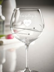 Personalised Diamanté Look Gin Glass by Loveabode - Image 3 of 3