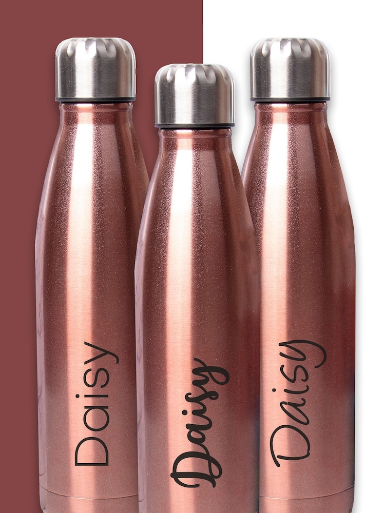 Loveabode Gold Personalised Water Bottle - Image 1 of 5