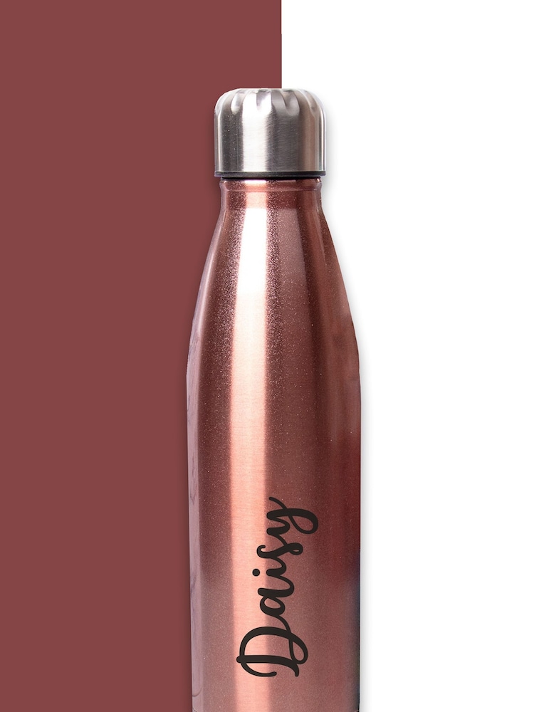 Loveabode Gold Personalised Water Bottle - Image 2 of 5