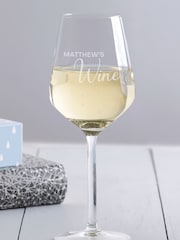 Personalised Named Wine Glass by Loveabode - Image 1 of 4