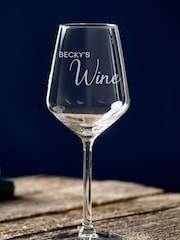 Personalised Named Wine Glass by Loveabode - Image 2 of 4