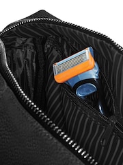 Personalised Name & Initiall Mens Black Washbag - Image 3 of 3