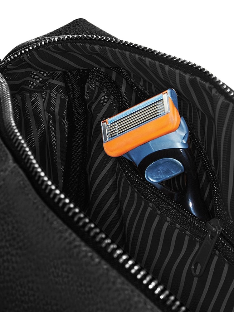 Personalised Name & Initiall Mens Black Washbag - Image 3 of 3