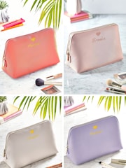 Personalised Large Heart Boutique Make-Up Bag - Image 2 of 5