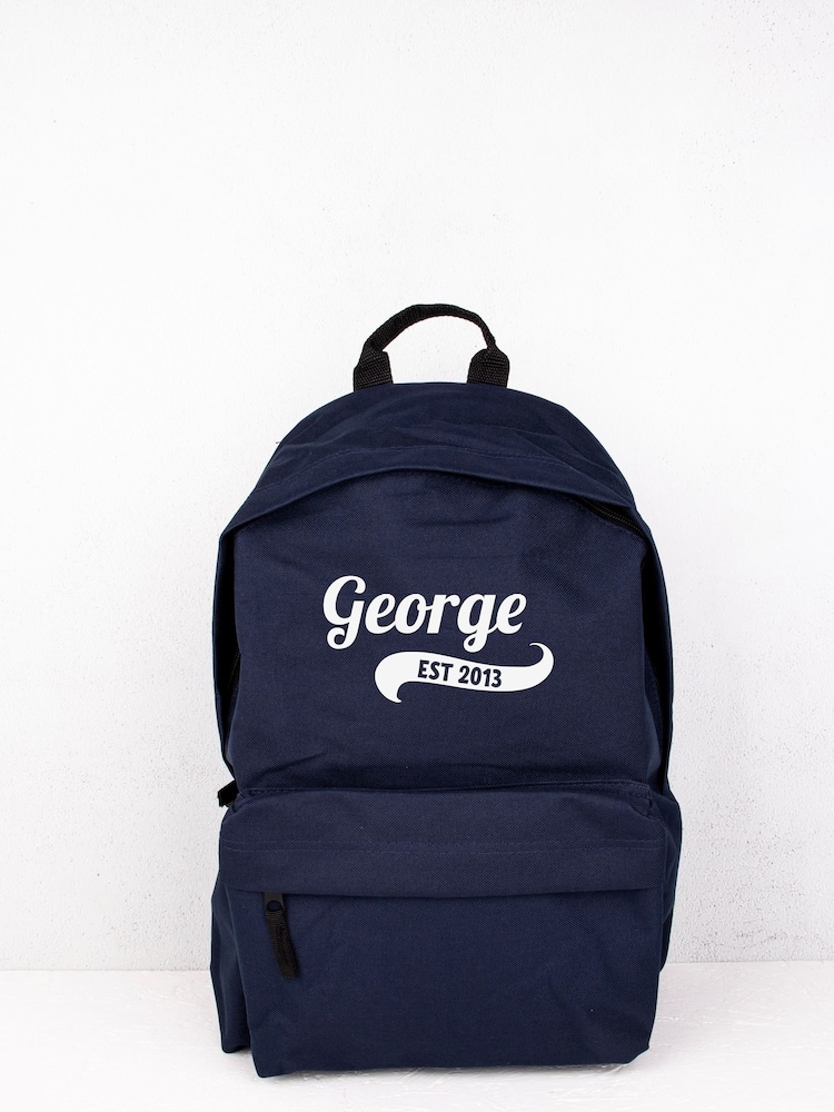 Loveabode Blue Personalised Established Backpack - Image 1 of 4
