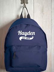 Loveabode Blue Personalised Established Backpack - Image 2 of 4