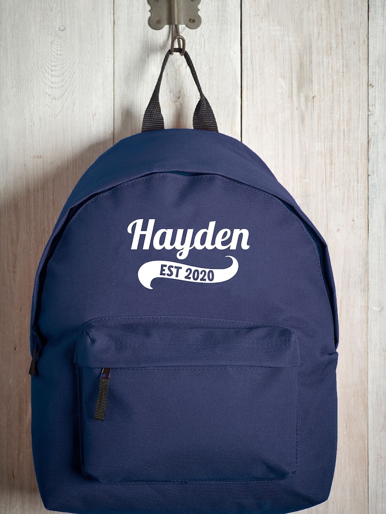 Loveabode Blue Personalised Established Backpack - Image 2 of 4