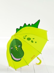 Loveabode Personalised Dinosaur Print Brown Umbrella - Image 1 of 4