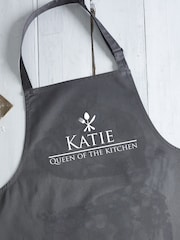 Loveabode Grey Personalised Queen Of The Kitchen Apron - Image 3 of 4