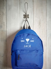 Personalised Name and Animal Face Print Rucksack by Loveabode - Image 3 of 5