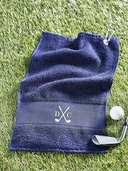 Loveabode Natural Personalised 100% Cotton Golf Towel - Image 4 of 5