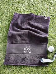 Loveabode Natural Personalised 100% Cotton Golf Towel - Image 5 of 5