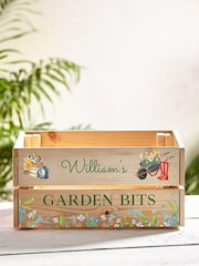 Loveabode Natural Personalised Garden Crate Box - Image 1 of 2