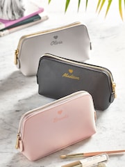 Personalised Heart & Name Small Make-Up Bag - Image 1 of 5