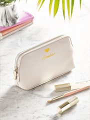 Personalised Heart & Name Small Make-Up Bag - Image 3 of 5