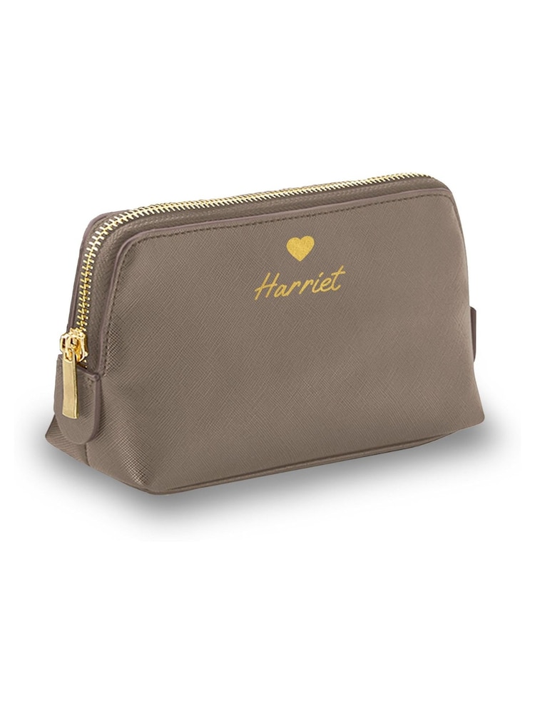 Personalised Heart & Name Small Make-Up Bag - Image 5 of 5