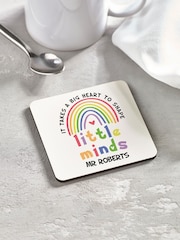 Loveabode Personalised Teachers White Gift Coaster - Image 1 of 4