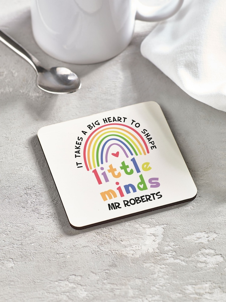 Loveabode Personalised Teachers White Gift Coaster - Image 1 of 4