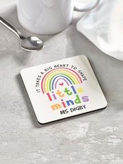 Loveabode Personalised Teachers White Gift Coaster - Image 2 of 4