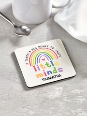 Loveabode Personalised Teachers White Gift Coaster - Image 4 of 4